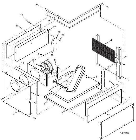 CABINET ASSEMBLY - REFRIGERATION (452 & 453 ONLY)